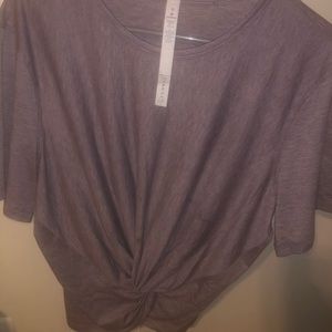 Lululemon cropped top, light purple, size 12
